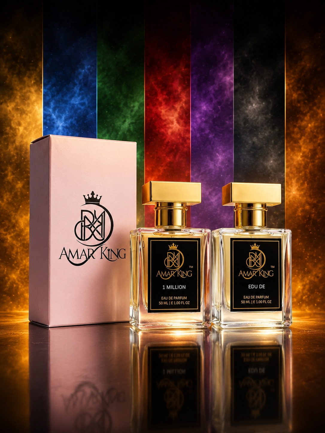 1 MILLION AND EDU DE COMBO OFFER AMAR KING PERFUME